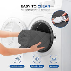 Heated Mattress Pad Full Size Quilted Heating Electric Bed Warmer Luxury Comfort Heat Mattress Pad Cover（10 Heat Setting | 1-12 Hours Auto Shut Off | with 8-21 Inch Deep Pocket）