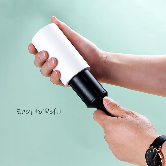 4 inch Lint Roller Refills Only for Scotch-Brite Lint Roller Replacement Refills for Pet Hair Extra Sticky 60 Sheets per Roll Pack of 10 Rolls Total 600 Sheets (Inside Dia. 1-3/4 inch)