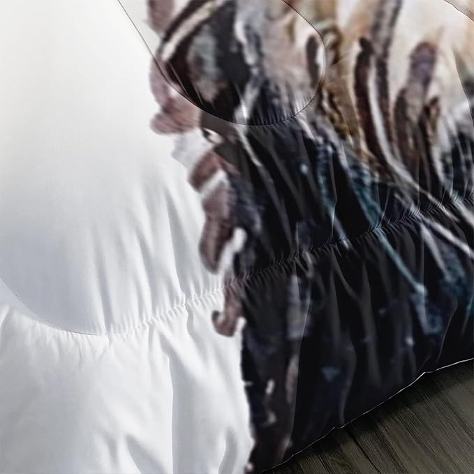 CVHOUSE Panda Bedding Set - Twin Panda Comforter & 2 Pillow Cases - Cute Kawaii Quilt Set for Girls, Kids & Teens