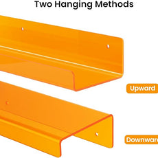 upsimples Acrylic Shelves for Wall Decor, 15