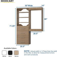 Modular Closet Organizer, 55