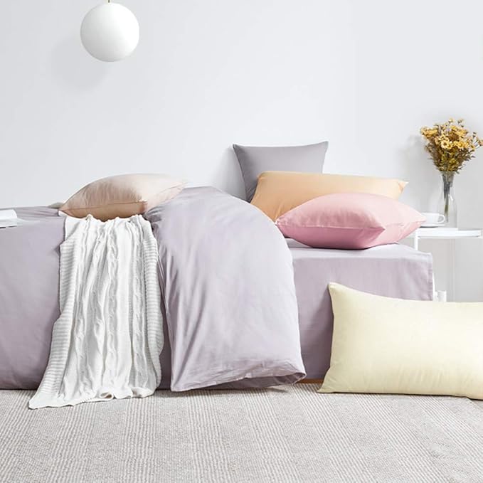 FLXXIE 2 Pack Microfiber King Pillow Cases, 1800 Super Soft Pillowcases with Envelope Closure, Wrinkle, Fade and Stain Resistant Pillow Covers, 20x36, Ivory