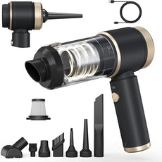 7 in 1 Car Vacuum Portable Cordless ,16000PA Strong Suction Handheld Car Cleaner With Dual HEPA Filters,LED Light,Type-C Charging Mini Vacuum, One-Click Empty Compact For Home Cleaning and Office