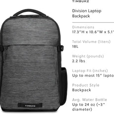 Timbuk2 Division Laptop Backpack Deluxe, Eco Static