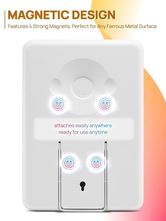 OMIRO Magnetic Locker Mirror, 10 x 7 inches Desk Makeup Mirror with Adjustable Stand and Hanging Hole for Shaving and Traveling, Strong Magnets for Secure Attachment,White