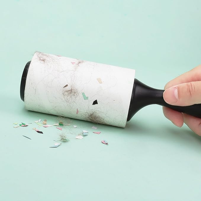 4 inch Lint Roller Refills Only for Scotch-Brite, Pet Hair Pickup Extra Sticky Lint Roller Refill 90 Sheets by 6 Pack - 540 Easy-Tear Adhesive Sheets Total (Inside Dia. 1 3/4 inch)