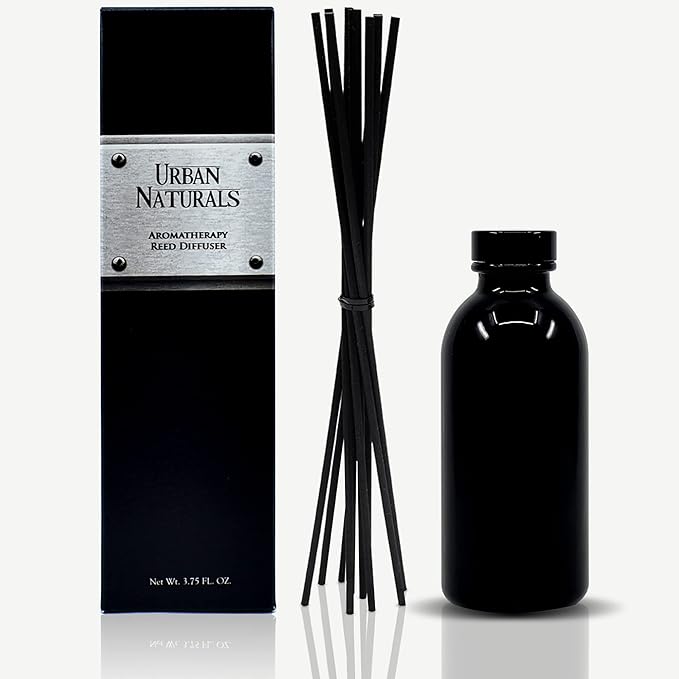 Urban Naturals Eucalyptus Sage Reed Diffuser Oil Gift Set | Eucalyptus, Sage, Mint, Lime & Cedarwood Essential Oils| Soothing & Relaxing Scent for Bathroom or Bedroom Made in The USA
