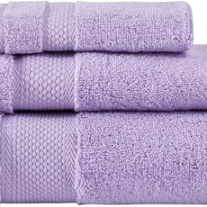 BAGNO MILANO Turkish Towels, Ultra Soft, Plush Luxury Turkih Cotton Bath Towels, Quick Dry Towel Set Made in Turkey (Lavender Purple, 2 Pcs Bath Towel Set)