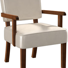 Accent Chair, PU Leather Chair for Living Room Oversized Armchair with Soft Seat and Armrests for Bedroom Dinning Reading Waiting Room (One Chair)