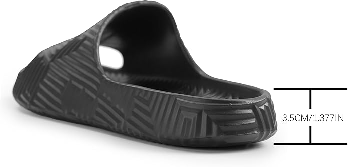 Weweya Slides for Women and Men - Bathroom Shower Shoes - Non Slip House Slippers - Lightweight Beach Sandals