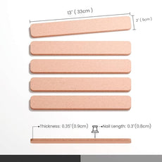 Cork Board Alternative Felt Strip Board 5-Pack 13