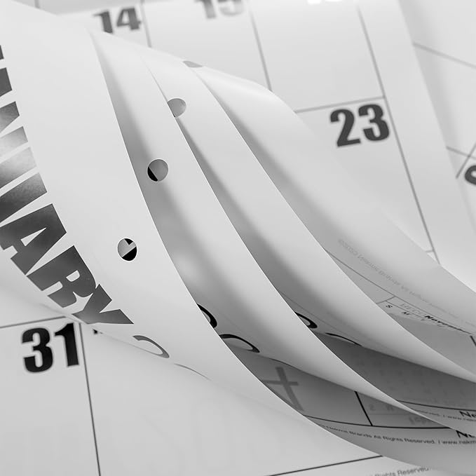 Wall Calendar 2026, Nekmit Calendar 2026 from January 2026 - December 2026, 22 3/4" x 14 3/4", Large Print Big Grid Wall Calendar, Perfect for Organizing & Planning