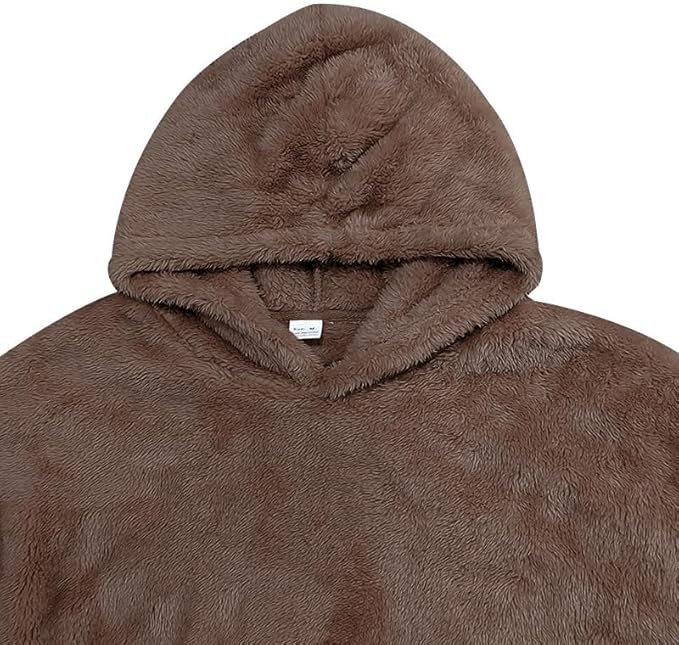 Men's Oversized Winter Soft Casual Sweatshirt with Double Sided Brushed Interior Cozy Gift for Holiday Season