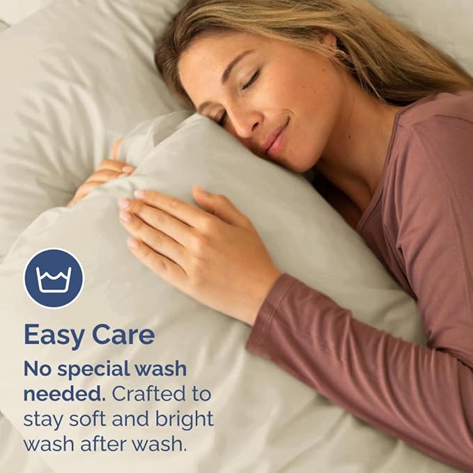 King Pillow Cases Set of 8 - Ultra Soft Hotel Quality Pillowcase Covers - Comfy & Wrinkle Free - Shrink, Stain and Fade Resistant - Easy-Care, Machine Washable Pillow Protectors - 8 Piece Set - Wheat