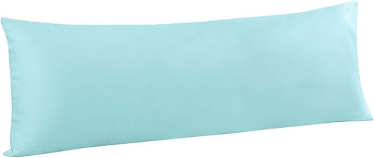 FLXXIE Body Pillow Cover - Super Soft Microfiber 20x54 Body Pillow Case - Envelope Closure, Wrinkle, Stain Resistant Aqua Body Pillow Cover, 20x54, Aqua