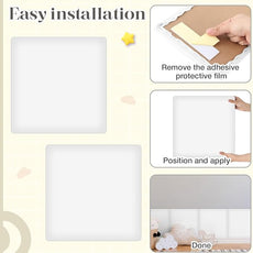 4 Pack Wall Padding for Playroom Peel and Stick Headboard 11.81