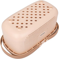 JiatuA Plastic Storage Basket with Handle Portable Shower Caddy Tote Organizer Basket Bin for Bathroom Kitchen Dorm Room Bedroom, Pink