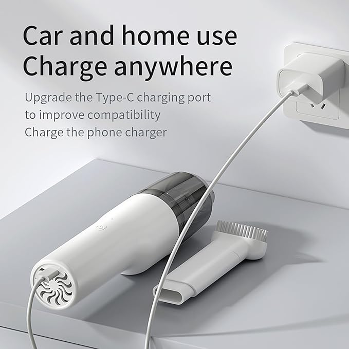 OOYY 2-in-1 Cordless Vacuum & Blower, Cordless Handheld Vacuum Cleaner and Blower, Powerful and Portable for Car & Home