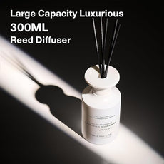 M&SENSE Reed Diffuser Set, 10.14 fl oz Large Reed Diffuser, Lavender Rosemary Scented with Natural Essential Oils, Long Lasting with 7 Sticks, Non-Toxic Home Fragrance Reed Diffuser for Bedroom