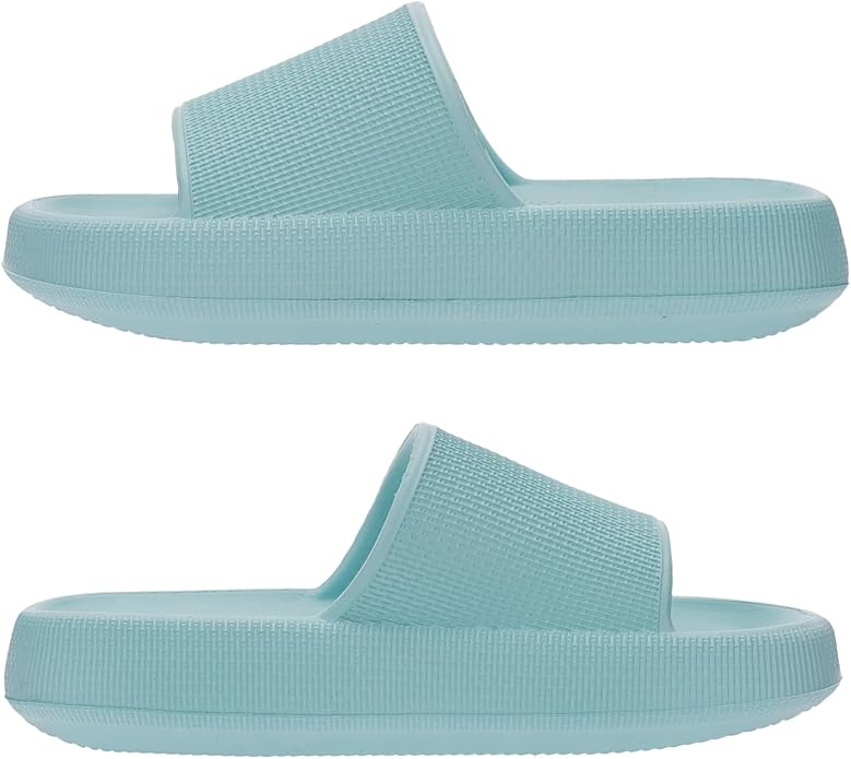 Joomra Pillow Slippers for Women and Men Non Slip Quick Drying Shower Slides Bathroom Sandals | Ultra Cushion | Thick Sole