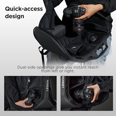 Lenovo Legion 16-inch Armored Gaming Backpack GB900, 20L Capacity, Water-Resistant, Beathable & Ergonomic Shoulder Straps, Multiple Pockets, Black