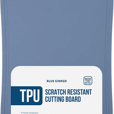Blue Ginkgo TPU Cutting Mat [Medium] – Korean-Made Flexible, Knife-Friendly, Durable Kitchen Cutting Board (Blue)