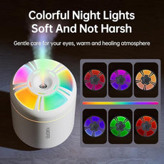 180ml Portable Small Humidifier with Colorful LED Night Light, USB Personal Desktop Humidifier for Car Home Office Travel, Auto Shut-Off, 2 Mist Modes, Super Quiet