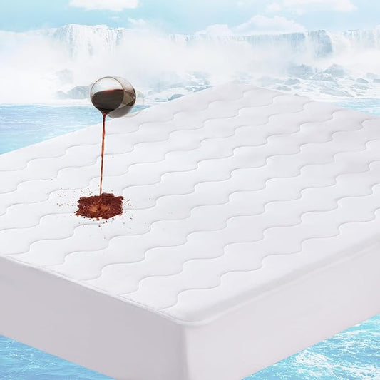 Instant Cool Twin XL Mattress Pad for Hot Sleepers, Waterproof Cooling Mattress Topper Cover with TriSupport 3D Tech, Cloud-Like Mattress Protector Pad