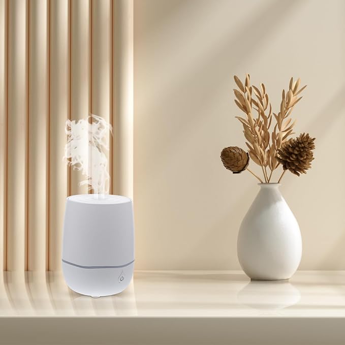 Cabilock Mini Humidifier Usb Powered Portable Small Air Humidifier with Quiet Ultrasonic Mist Auto Shut off for Travel Home Office Bedroom