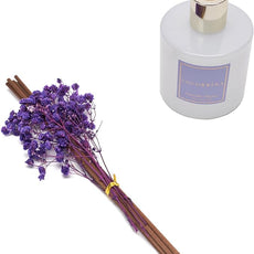 Cocorrína Premium Reed Diffuser Set with Preserved Baby's Breath & Cotton Stick Lavender Thyme | 6.7oz Scent Fragrance Lavender Oil Diffuser for Bedroom Bathroom Home Décor