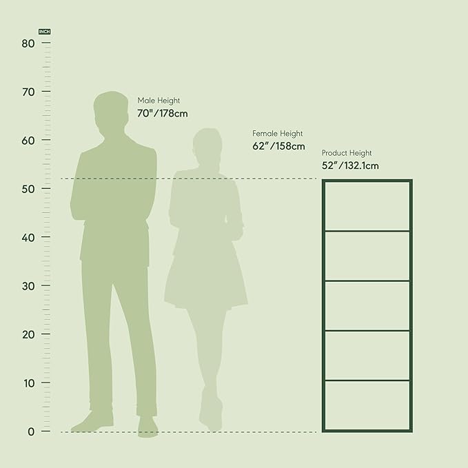 Furinno LUDER Book Shelf, 5-Cube Bookshelf, Bookcase with Open Shelf, 9.4 x 15.8 x 52, for Living Room, Bedroom, Home Office, White