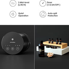 Airversa Essential Oil Diffuser Waterless Aromatherapy Diffusers for Home, Bedroom, Car, Office, Desk, Battery Operated, Small Cordless Diffuser for Pure Scent, 100mL Capacity, AN5(Ice Blue)