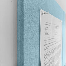 Felt Wall Tiles | Large Cork Board Alternative | Aesthetic Felt Bulletin Board for Office, Home & Classroom | Large Cork Boards for Walls Pinboard (12-Pack) | Baby Blue