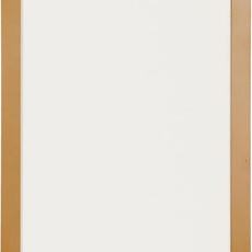 Kate and Laurel Holbrook Glam Framed Scallop Fabric Pinboard, 15 x 24, Gold, Decorative Modern Scalloped Bulletin Board for Use as Vision Board or Wall Organization