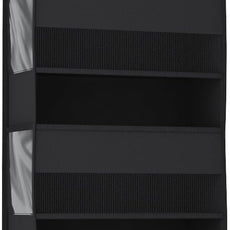 1 Pack 5-Tier Over the Door Organizer, Heavy-Duty Large Deep Pocket Hanging With 5 Large Front & 6 Side Pockets With for Pantry, Kitchen, Bathroom, Dorm, Black