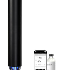 Waterless Scent Diffuser Starter Kit - 1500 Sq Ft Coverage, Alloy Atomization System,Mood Light,Smart Rechargeable Hotel Scent Diffuser, Including 120ml Essential Oil, for Home,Large Room,Spa,Black