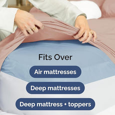 Extra Deep Pocket Queen Sheet Set - 4 Piece Breathable & Cooling Bed Sheets - Hotel Luxury Sheet Set - Ultra Soft, Wrinkle Free & Comfy - Easily Fits Extra Deep Mattresses - Deep Pocket Mauve Sheets