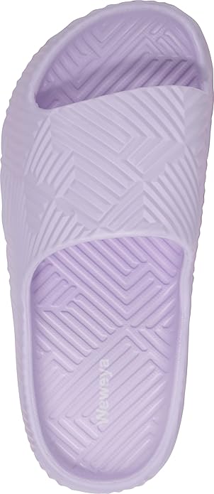 Weweya Slides for Women and Men - Bathroom Shower Shoes - Non Slip House Slippers - Lightweight Beach Sandals