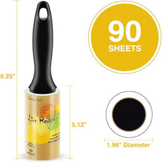 Extra Sticky Lint Rollers for Pet Hair Small Pet Hair Rollers Dog Cat Fuzz Clean Removal Rolls Easy Tear Sticky Lint Roller Removers for Clothes Couch Furniture, 450 Sheets Total, 5 Packs