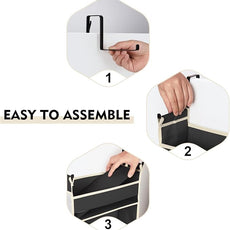 2 Pack Over The Door Hanging Organizer 5-Shelves and 10 Side Pockets, Over The Door Storage for Bathroom and Bedroom, Back of Door Organizers for Kid's Toys (13