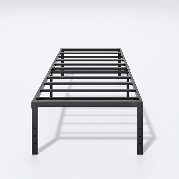 Metal Bed Frame Twin XL Size - 18 Inch Heavy-Duty Twin XL Platform Bed Frame No Box Spring Needed, Easy Assembly, Noise-Free, Sturdy Mattress Foundation, Underbed Storage Space