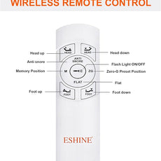 ESHINE Adjustable Bed Frame with Matt Queen(Medium Soft), Memory Foam Hybrid 14 Inch Matt, Bluetooth App Control, Wireless Remote, 5 Minutes Installation, Head and Foot Incline, 2000 Series