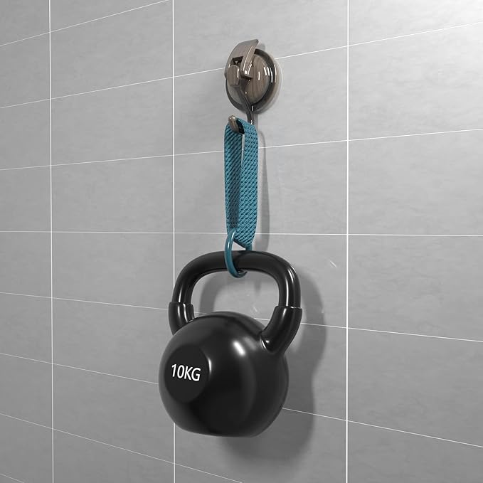 Heavy Duty Vacuum Suction Cup Hooks, Red Bronze Plated Polished Super Suction for Kitchen Bathroom, 6 Pack