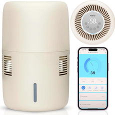 Smart Evaporative Humidifier with App Control & 3L Tank – Mist-Free, No White Dust – Quiet Operation for Better Sleep – Klarta Humea Beige