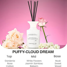 M&SENSE Reed Diffuser Set, 10.14 fl oz Large Reed Diffuser, Rose Jasmine Scented with Natural Essential Oils, Long Lasting with 7 Sticks, Non-Toxic Home Fragrance Reed Diffuser for Bedroom, Bathroom