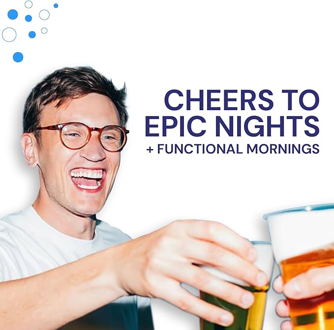 Blowfish for Hangovers - Fast Hangover Relief in 15 Minutes | Headache Relief, Energy, and Hydration in One Step | Single Box