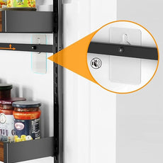 Moforoco Wood 9-Tier Over The Door Pantry Organizer, Wooden Pantry Organization and Storage, Black Hanging Basket Wall Spice Rack Seasoning Shelves, Home & Kitchen