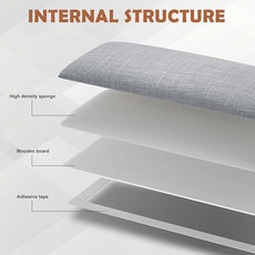 IFNOW Upholstered Wall Mounted Headboard, 3D Soundproof Wall Panels Peel and Stick for King Size, Reusable and Removable Tufted Bed Headboard in Light Grey (12 Panels, 10