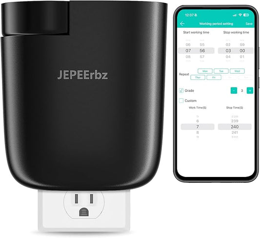 Plug in Diffuser, Waterless Oil Diffuser for Home, Essential Oil Plug in Wall, Smart Bluetooth App Control, Up to 500 Sq.ft Coverage, Black