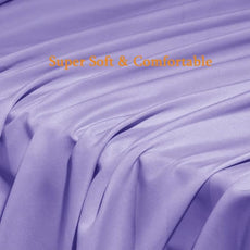 SONORO KATE Bed Sheet Set Super Soft Microfiber 1800 Thread Count Luxury Egyptian Sheets Fit 18-24 Inch Deep Pocket Mattress Wrinkle-6 Piece (Lavender, King)